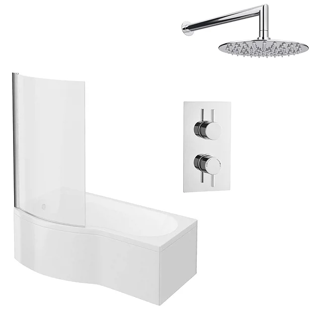 Cruze Shower Bath + Concealed 1 Outlet Shower Pack (1700 B Shaped With Screen + Panel) 4 Cruze Shower Bath + Concealed 1 Outlet Shower Pack (1700 B Shaped With Screen + Panel) - Image 2