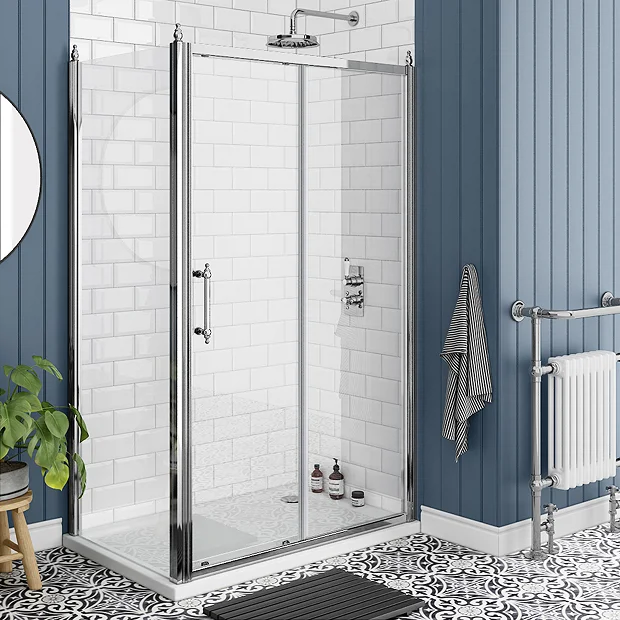 Chatsworth Traditional 1200 X 800mm Sliding Door Shower Enclosure + Tray 4 Chatsworth Traditional 1200 X 800mm Sliding Door Shower Enclosure + Tray - Image 2
