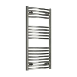 Reina Diva H800 X W500mm Chrome Curved Electric Towel Rail - ON/OFF Element