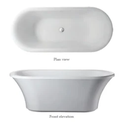 Burlington Brindley 1700 X 750mm Soaking Tub With Base Skirt -Bathroom Products Store e5e12d1