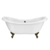 Earl 1750 Double Ended Roll Top Slipper Bath + Antique Brass Leg Set -Bathroom Products Store earl1750ab detail05