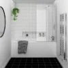 Nuie Square Hinged With Fixed Panel Screen Barmby Shower Bath -Bathroom Products Store erss1barmby d4