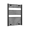 Reina Diva H800 X W600mm Black Flat Electric Towel Rail - ON/OFF Element -Bathroom Products Store es608bf l