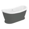 Chatsworth Dark Grey 1770 Double Ended Slipper Roll Top Bath 2 Chatsworth Dark Grey 1770 Double Ended Slipper Roll Top Bath -Bathroom Products Store gryfb29 detail1