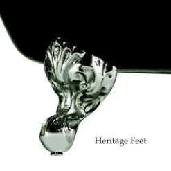 Heritage Hampshire 2TH Slipper Cast Iron Bath (1700x780mm) With Feet -Bathroom Products Store heritage feet