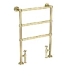 Hamilton Traditional Vintage Gold Floor Mounted Towel Rail (966 X 673mm)