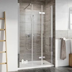 Roman Innov8 Alcove Bi-Fold Shower Door With In-Line Panel