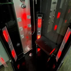 Insignia 1000 X 900mm Black Sauna & Steam Shower Cabin 10 Insignia 1000 X 900mm Black Sauna & Steam Shower Cabin -Bathroom Products Store ksy900 d1