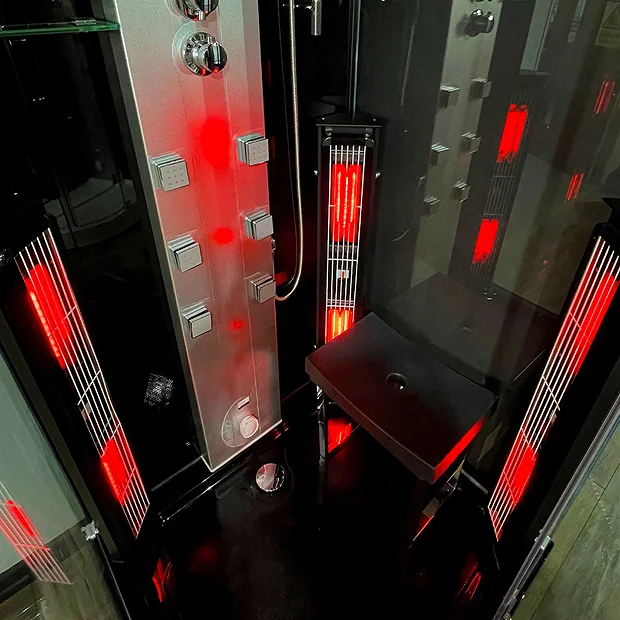 Insignia 1000 X 900mm Black Sauna & Steam Shower Cabin 5 Insignia 1000 X 900mm Black Sauna & Steam Shower Cabin - Image 3