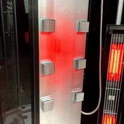 Insignia 1000 X 900mm Black Sauna & Steam Shower Cabin 11 Insignia 1000 X 900mm Black Sauna & Steam Shower Cabin -Bathroom Products Store ksy900 d2