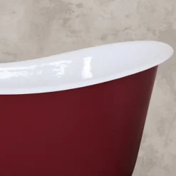 JIG Lyon Cast Iron Roll Top Slipper Bath (1370x730mm) With Feet -Bathroom Products Store lyon d1