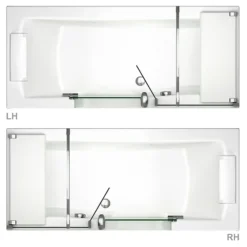 Milton Luxury Walk In 1700mm Bath Inc. Screen, Fold Down Seat, Front + End Panels 10 Milton Luxury Walk In 1700mm Bath Inc. Screen, Fold Down Seat, Front + End Panels -Bathroom Products Store m012d1