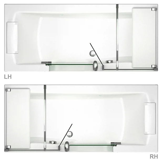 Milton Luxury Walk In 1700mm Bath Inc. Screen, Fold Down Seat, Front + End Panels 5 Milton Luxury Walk In 1700mm Bath Inc. Screen, Fold Down Seat, Front + End Panels - Image 3