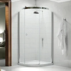 Merlyn 10 Series 800 X 800mm RH 1 Door Quadrant Enclosure -Bathroom Products Store m103211cr d1