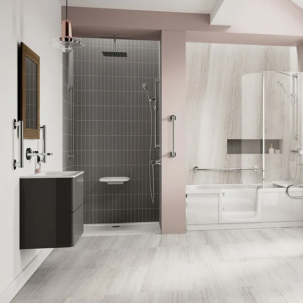 Milton 415mm Fold Down Shower Seat - White 3 Milton 415mm Fold Down Shower Seat - White