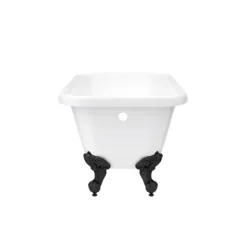 Bromley 1780 Single Ended Roll Top Bath + Matt Black Leg Set -Bathroom Products Store mbbrom1780b detail3