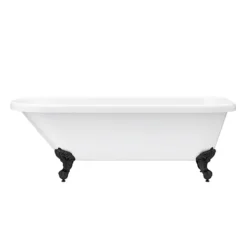 Bromley 1780 Single Ended Roll Top Bath + Matt Black Leg Set