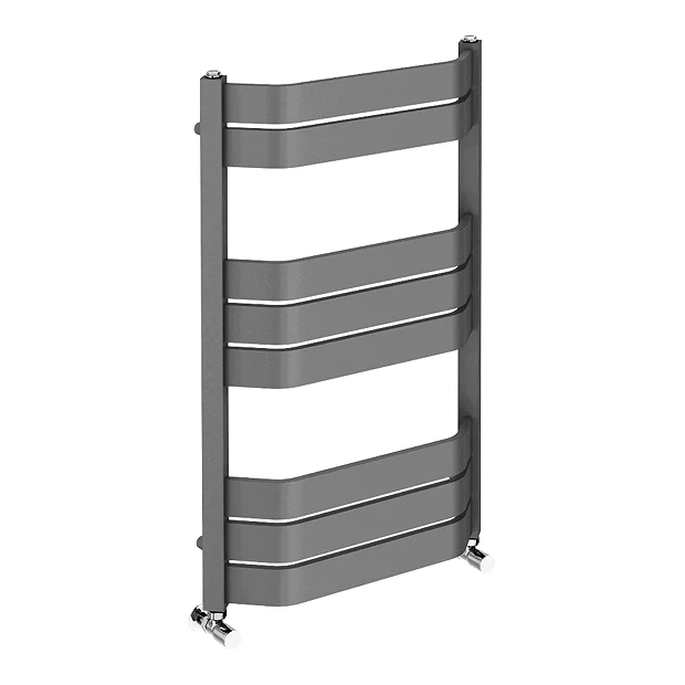 Milan Bow-Fronted Anthracite 850 X 550 Designer Flat Panel Heated Towel Rail 7 Milan Bow-Fronted Anthracite 850 X 550 Designer Flat Panel Heated Towel Rail - Image 5