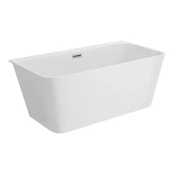 Mileto Square Back To Wall Modern Bath (1500 X 760mm) -Bathroom Products Store mbtw15w detail03