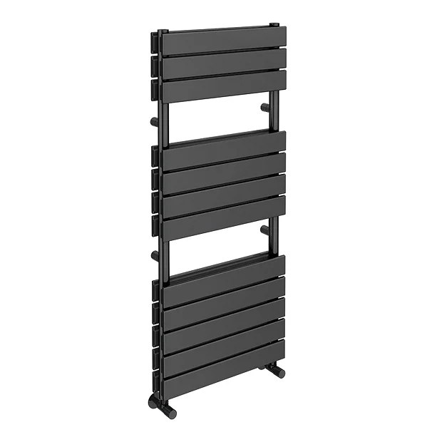Milan Black Nickel 1200 X 500mm Double Panel Heated Towel Rail 3 Milan Black Nickel 1200 X 500mm Double Panel Heated Towel Rail
