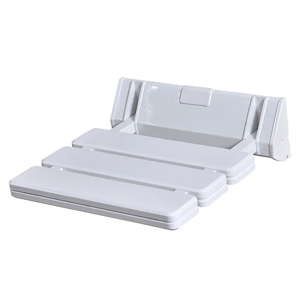 Milton White Folding Wall Mounted Shower Seat 4 Milton White Folding Wall Mounted Shower Seat - Image 2