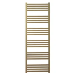 Crosswater MPRO 480 X 1380mm Heated Towel Rail - Brushed Brass Effect -Bathroom Products Store mp48x13800f d1