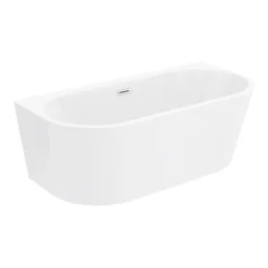 Monza 1700 X 800 Double Ended Free Standing Back To Wall Bath -Bathroom Products Store mz12b d1