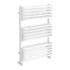Monza 500 X 736 White Designer D-Shaped Heated Towel Rail -Bathroom Products Store mz736x5w d1