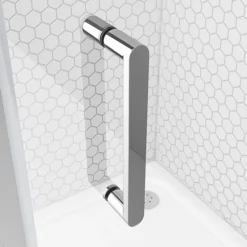 Monza 760 X 760mm Pivot Door Shower Enclosure + Pearlstone Tray