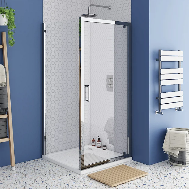 Monza 760 X 760mm Pivot Door Shower Enclosure + Pearlstone Tray 4 Monza 760 X 760mm Pivot Door Shower Enclosure + Pearlstone Tray - Image 2