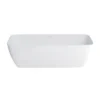 Clearwater Vicenza Piccolo Natural Stone Hand Polished White Bath - 1600 X 750mm -Bathroom Products Store n6d d1