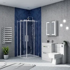 Nova Frameless Quadrant Shower Enclosure -Bathroom Products Store nfqe n d2