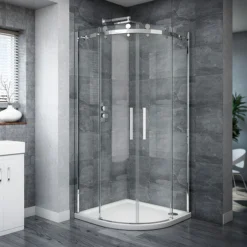 Nova Frameless Quadrant Shower Enclosure -Bathroom Products Store nfqe n d3