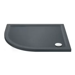 Newark LH 1200 X 900mm Offset Quadrant Enclosure + Slate Effect Tray -Bathroom Products Store nqse129stlh d1