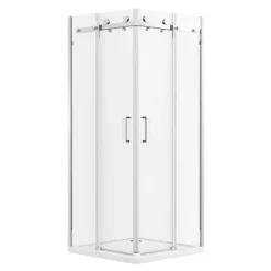 Nova Square 800 X 800mm Frameless Corner Entry Shower Enclosure -Bathroom Products Store orionframelesscornerentryshowerenclosure800x800mmnd1