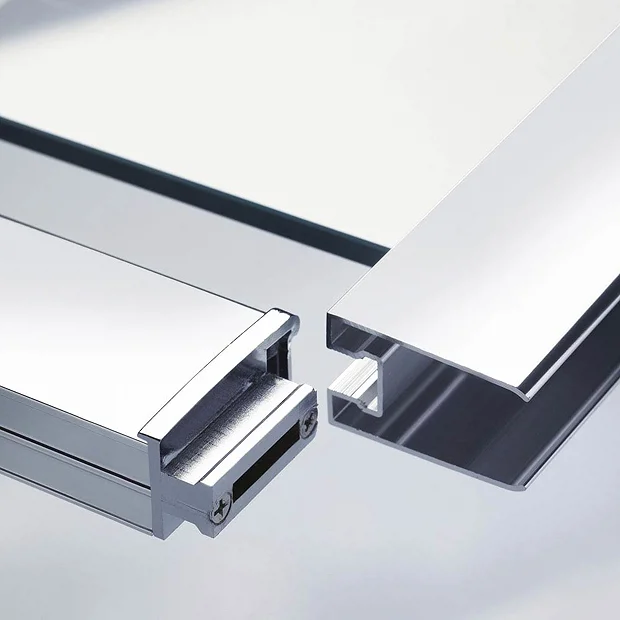 Pacific D-Shape Shower Enclosure + Slate Grey Shower Tray 6 Pacific D-Shape Shower Enclosure + Slate Grey Shower Tray - Image 4