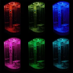 Insignia Platinum 1100 X 700mm Shower Cabin Black Frame -Bathroom Products Store pl11obfcg d4