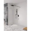 Crosswater Design+ Matt Black Walk-In/Side Panel -Bathroom Products Store prspb0800 l