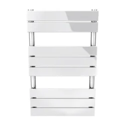 Milan 500 X 840mm Heated Towel Rail (incl. Valves + Electric Heating Kit) -Bathroom Products Store rad01ehk d3