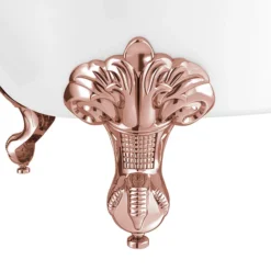 Admiral 1685 Back To Wall Roll Top Bath + Rose Gold Leg Set -Bathroom Products Store rgadmiral1685b d1