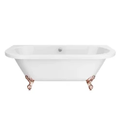 Admiral 1685 Back To Wall Roll Top Bath + Rose Gold Leg Set -Bathroom Products Store rgadmiral1685b d3