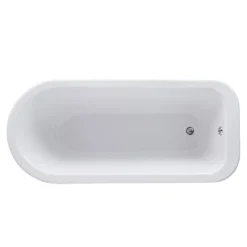 Nuie Berkshire 1700 X 750mm Single Ended Roll Top Bath Inc. Chrome Legs -Bathroom Products Store rl1707legsetcnd1