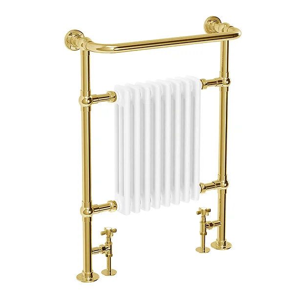 Chatsworth Savoy Vintage Gold Traditional Heated Towel Rail Radiator 3 Chatsworth Savoy Vintage Gold Traditional Heated Towel Rail Radiator