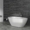 Ideal Standard Adapto 1550 X 750mm Oval Freestanding Double Ended Bath With Clicker Waste