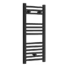Toreno Black W300 X H800mm Heated Towel Rail - Straight 1 Toreno Black W300 X H800mm Heated Towel Rail - Straight -Bathroom Products Store trb380 lrg