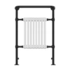 Chatsworth Savoy Matt Black Traditional Heated Towel Rail Radiator