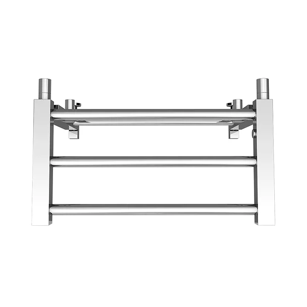 Brooklyn Modern 350 X 500mm Chrome Heated Towel Rail Shelf 3 Brooklyn Modern 350 X 500mm Chrome Heated Towel Rail Shelf