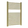 Venice Cubo Heated Towel Rail - Brushed Brass (690 X 500mm) -Bathroom Products Store vctr695bb lrg