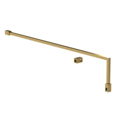 Venice Brushed Brass Outer Framed 8mm Wetroom Screen With Support Arm (1950mm High) - Various Sizes 8 Venice Brushed Brass Outer Framed 8mm Wetroom Screen With Support Arm (1950mm High) - Various Sizes -Bathroom Products Store ven7bofwsa2