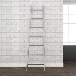 Venice Chrome Leaning Ladder 1800 X 500mm Heated Towel Rail -Bathroom Products Store vnr1chr d1